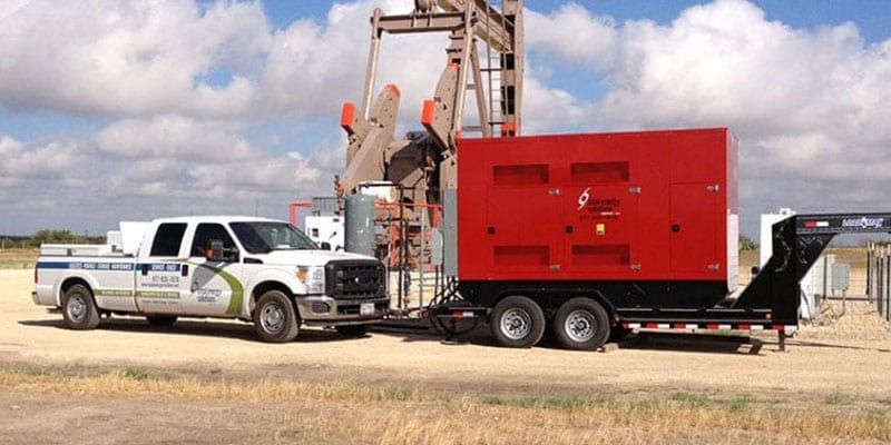 Total Energy Solutions delivers natural gas generator on trailer