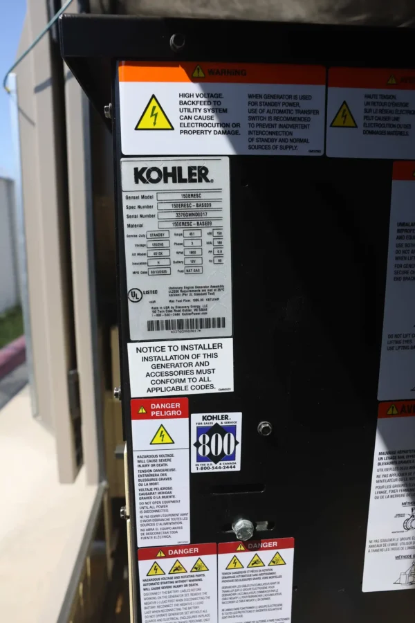 Kohler 150RESC 150kw Natural Gas/LP - Image 5
