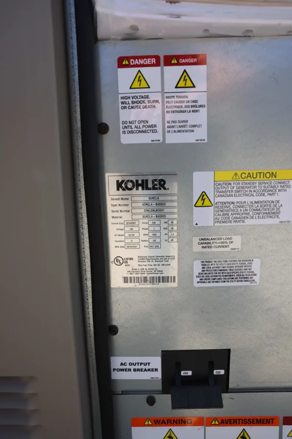 Kohler 60RCLA 58kw Natural Gas/LP - Image 5
